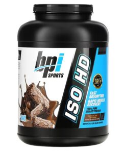 BPI Sports, ISO HD, 100% Pure Isolate Protein, Chocolate Brownie, 4.9 lbs (2,208 g)