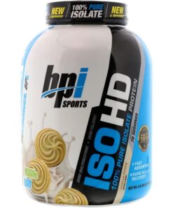 BPI Sports, ISO HD, 100% Pure Isolate Protein, Vanilla Cookie, 4.8 lbs (2170 g)