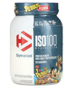 Dymatize, ISO100 Hydrolyzed, 100% Whey Protein Isolate, Fruity Pebbles, 1.34 lbs (610 g)