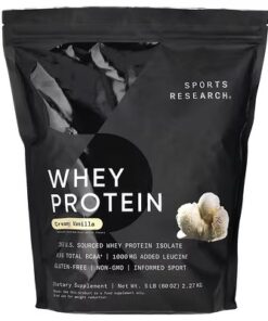 Sports Research, Whey Protein, Creamy Vanilla, 5 lb (2.27 kg)