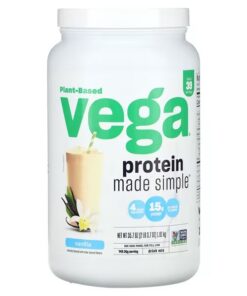 Vega, Plant-Based, Protein Made Simple, Vanilla, 2 lbs (3.7 oz)