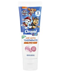 Orajel, Kids, Paw Patrol™ Anticavity Fluoride Toothpaste, 2-10 Years, Natural Fruity Bubble, 4.2 oz (119 g)