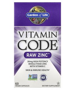 Garden of Life, Vitamin Code®, RAW Zinc™ with Vitamin C, 60 Vegan Capsules