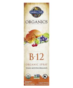 Garden of Life, Organics, B-12 Organic Spray, Raspberry, 2 fl oz (58 ml)