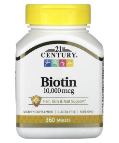 21st Century, Biotin, 10,000 mcg, 360 Tablets