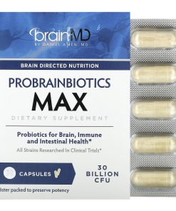 BrainMD, Probrainbiotics Max, 30 Billion CFU, 30 Capsules