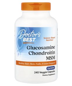 Doctor's Best, Glucosamine Chondroitin MSM with OptiMSM®, 240 Veggie Capsules