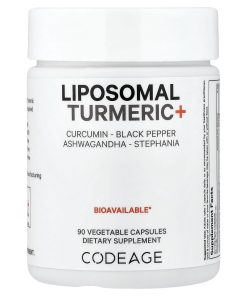 Codeage, Liposomal Turmeric+, 90 Vegetable Capsules