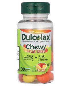 Dulcolax, Chewy Fruit Bites, Assorted Fruit , 30 Chewable Bites