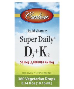 Carlson, Super Daily® D3 + K2, 0.34 fl oz (10.16 ml)