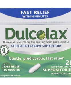 Dulcolax, Medicated Laxative Suppository, 28 Comfort Shaped Suppositories
