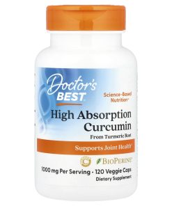 Doctor&#039;s Best, High Absorption Curcumin, 120 Veggie Caps