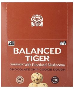 Balanced Tiger, Protein Bar, Chocolate Chip Cookie Dough, 12 Bars, 1.55 oz (44 g) Each
