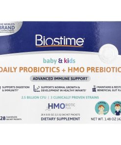 Biostime, Baby & Kids, Daily Probiotics + HMO Prebiotic, 3 Months to 6 Years, Flavorless, 28 Sachet Packets, 0.05 oz (1.5 g) Each