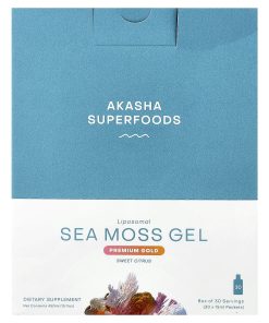 Akasha Superfoods, Liposomal Sea Moss Gel, Sweet Citrus, 30 Packets, 0.5 fl oz (15 ml) Each
