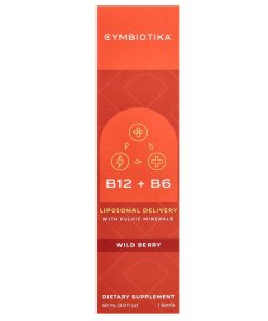 Cymbiotika, B12 + B6, Liposomal Deliver with Fulvic Minerals, Wild Berry , 2 fl oz (60 ml)