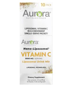Aurora Nutrascience, Nano-Liposomal®, Vitamin C,  Liposomal Drink Mix, 10 Packets, 0.32 oz (9 g) Each