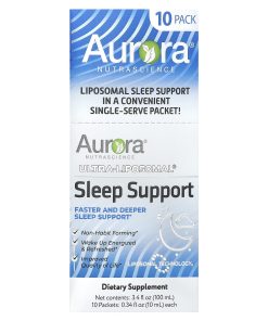 Aurora Nutrascience, Ultra-Liposomal®, Sleep Support, 10 Packets, 0.34 fl oz (10 ml) Each