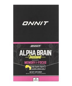 Onnit, AlphaBRAIN Instant, Memory & Focus, Blackberry Lemonade , 30 Packets, 0.16 oz (4.6 g) Each
