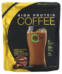 Chike Nutrition, High Protein Iced Coffee, Chocolate Caramel, 15.3 oz (434 g)