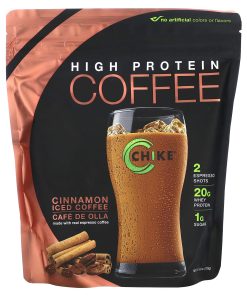 Chike Nutrition, High Protein Iced Coffee, Cinnamon, 14.8 oz (420 g)
