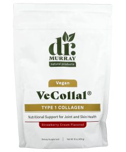 Dr. Murray's, VeCollal®, Vegan Type 1 Collagen, Strawberry Cream, 16 oz (454 g)
