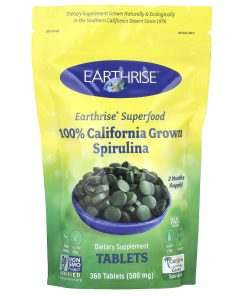 Earthrise, 100% California Grown Spirulina, 500 mg, 360 Tablets
