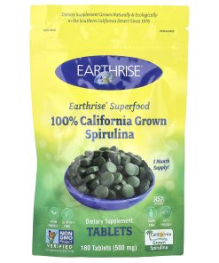 Earthrise, 100% California Grown Spirulina, 500 mg, 180 Tablets
