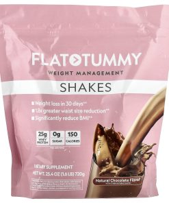 Flat Tummy, Shakes, Natural Chocolate, 1.6 lb (720 g)