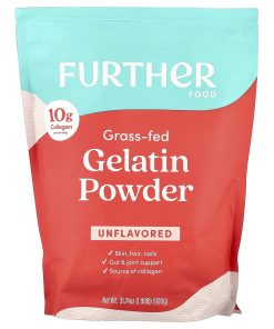 Further Food, Grass-Fed Gelatin Powder, Unflavored, 31.74 oz (900 g)