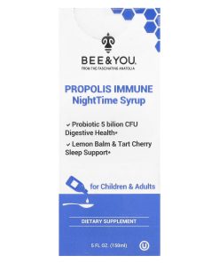 Bee & You, Propolis Immune, NightTime Syrup, For Children & Adults , 5 fl oz (150 ml)