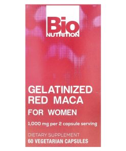 Bio Nutrition, Gelatinized Red Maca For Women, 60 Vegetarian Capsules (500 mg per Capsule)
