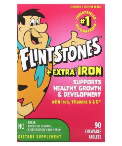 Flintstones, Children's Multivitamin, + Extra Iron, 90 Chewable Tablets