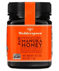 Wedderspoon, Raw Monofloral Manuka Honey, KFactor 16, 2.2 lb (1 kg)