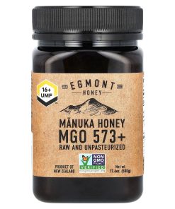 Egmont Honey, Manuka Honey, Raw And Unpasteurized, UMF 16+, MGO 573+, 17.6 oz (500 g)