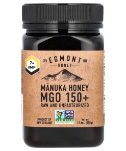 Egmont Honey, Manuka Honey, Raw And Unpasteurized, UMF™ 7+, MGO 150+, 17.6 oz (500 g)