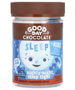Good Day Chocolate, Sleep For Kids, Chocolate, 1 mg, 50 Pieces