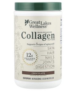 Great Lakes Wellness, Grass-Fed Bovine Collagen Peptides, Chocolate, 10 oz (284 g)