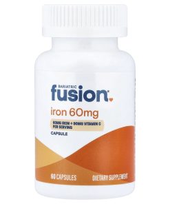 Bariatric Fusion, Iron + Vitamin C, 60 Capsules