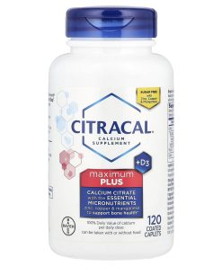 Citracal, Calcium Supplement + D3, Maximum Plus, 120 Coated Caplets