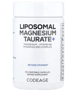 Codeage, Liposomal Magnesium Taurate+, 120 Vegetable Capsules