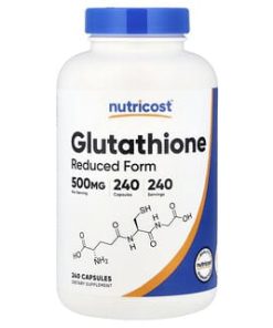 Nutricost, Glutathione, 500 mg, 240 Capsules