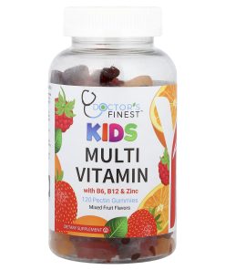 Doctor's Finest, Kids Multi Vitamin Gummies With B6, B12 & Zinc, Mixed Fruit, 120 Pectin Gummies