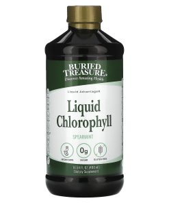 Buried Treasure, Liquid Chlorophyll, Spearmint, 16.54 fl oz (496 ml)