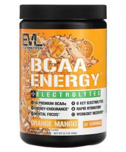 EVLution Nutrition, BCAA Energy Plus Electrolytes, Orange Mango, 11.7 oz (333 g)