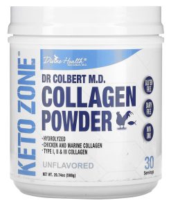 Divine Health, Dr. Colbert's Keto Zone, Collagen Powder, Unflavored, 20.74 oz (588 g)