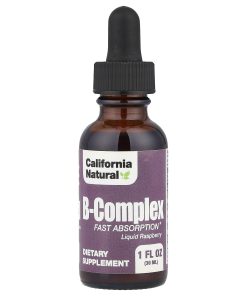 California Natural, B-Complex, Raspberry, 1 oz (30 ml)