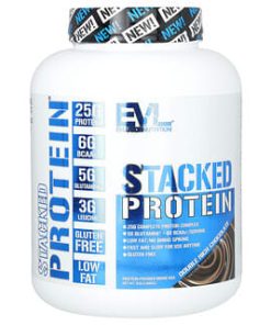 EVLution Nutrition, Stacked Protein, Double Rich Chocolate, 5 lb (2,268 kg)