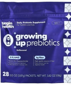 Begin Health, Kids, Growing Up Prebiotics, Ages 1+, Unflavored, 28 Packets, 0.13 oz (3.87 g) Each