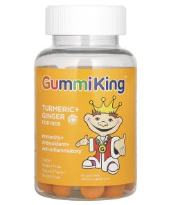 GummiKing, Turmeric + Ginger For Kids, Mango, 60 Gummies